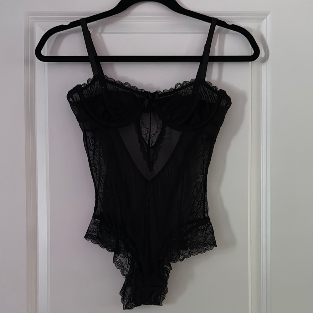 Dolls Kill X Widow Black Lace Bodysuit
